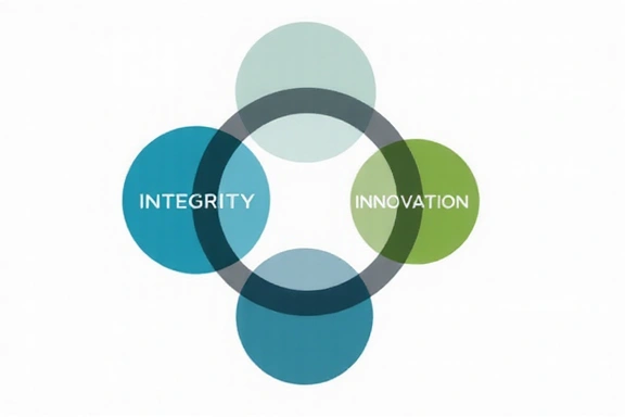 Abstract image representing core business values
